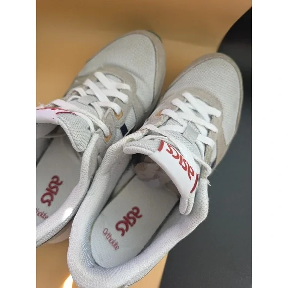 ASICS Lyte Classic SportStyle Sneakers Grey White Casual Shoes Size 8111 - Picture 7 of 9